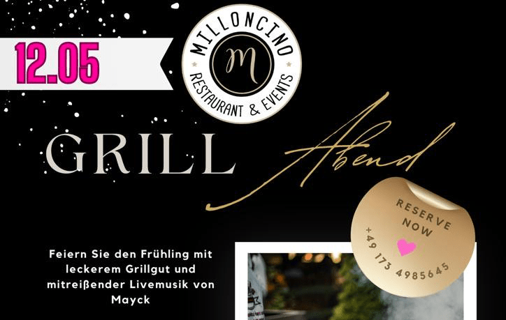 Read more about the article Grill Abend am 12.05 mit Live Musik